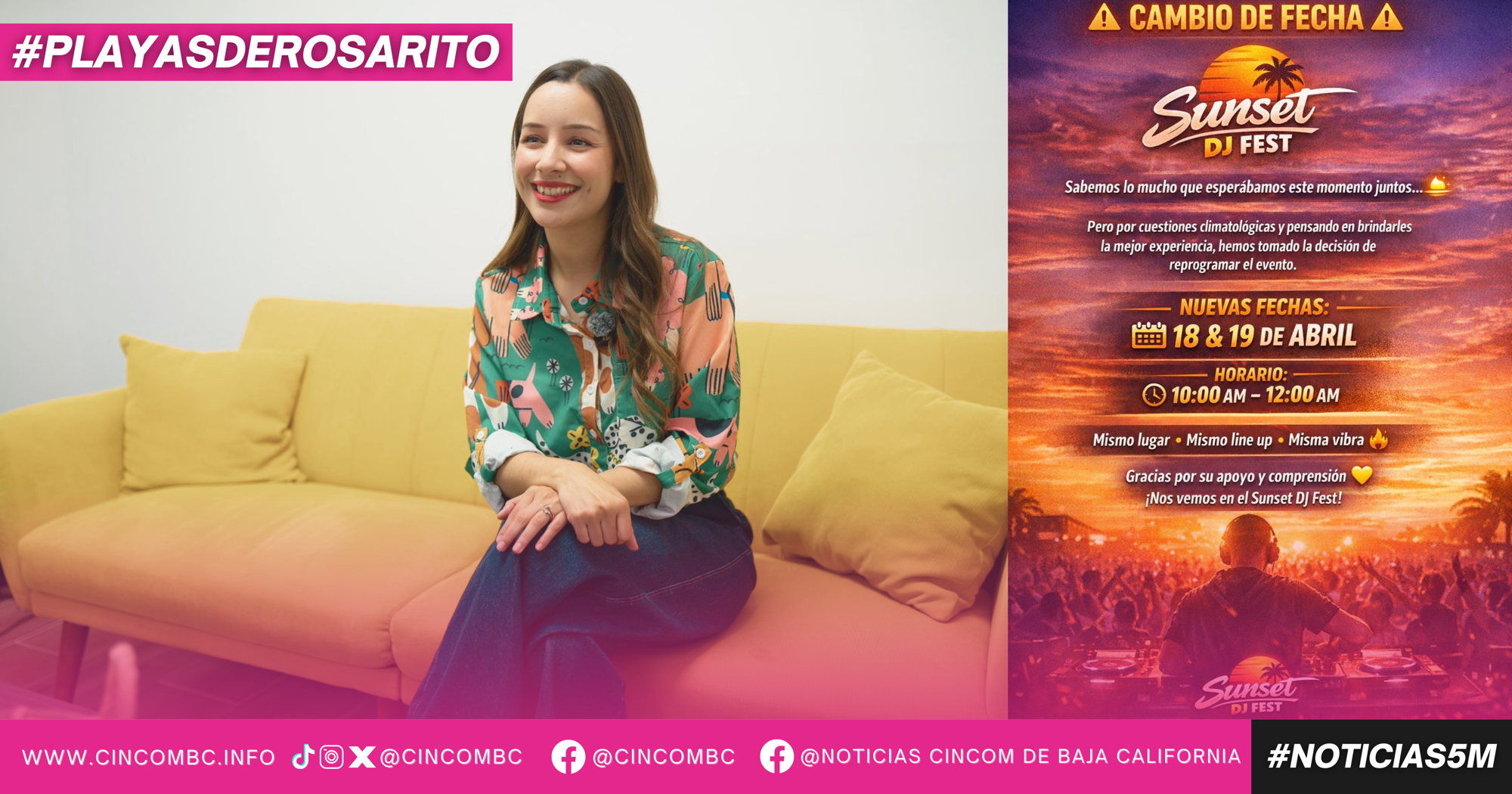 Invita Gobierno de Playas de Rosarito a actividades familiares “Sunset DJ Fest” y Festival del Día del Niño