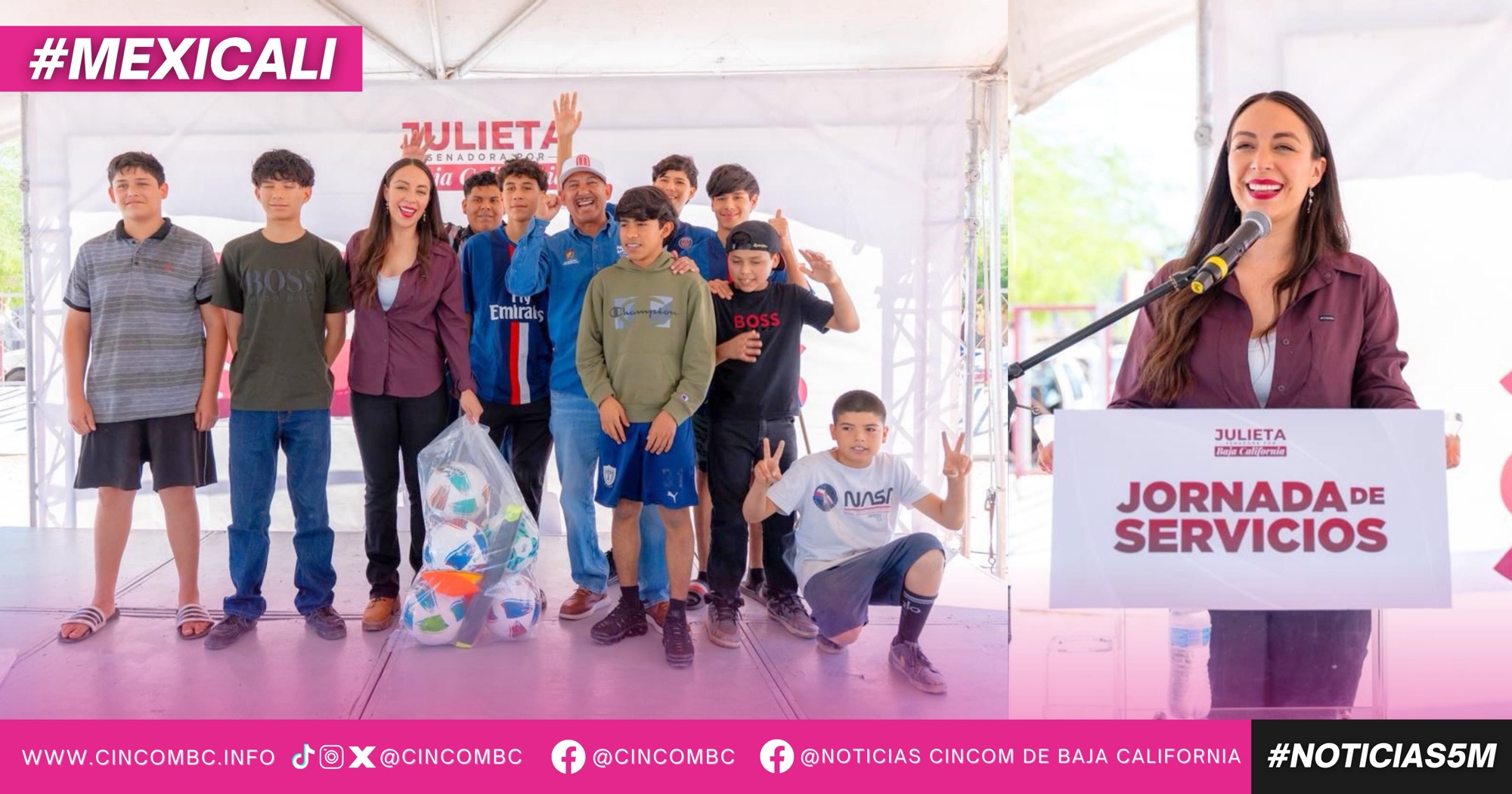 SENADORA JULIETA RAMÍREZ ACERCA SERVICIOS A FAMILIAS DEL PONIENTE DE MEXICALI