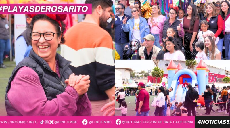 Gobierno de Playas de Rosarito celebra con éxito el 2do Festival de la Niñez con temática “El maravilloso mundo de Disney”