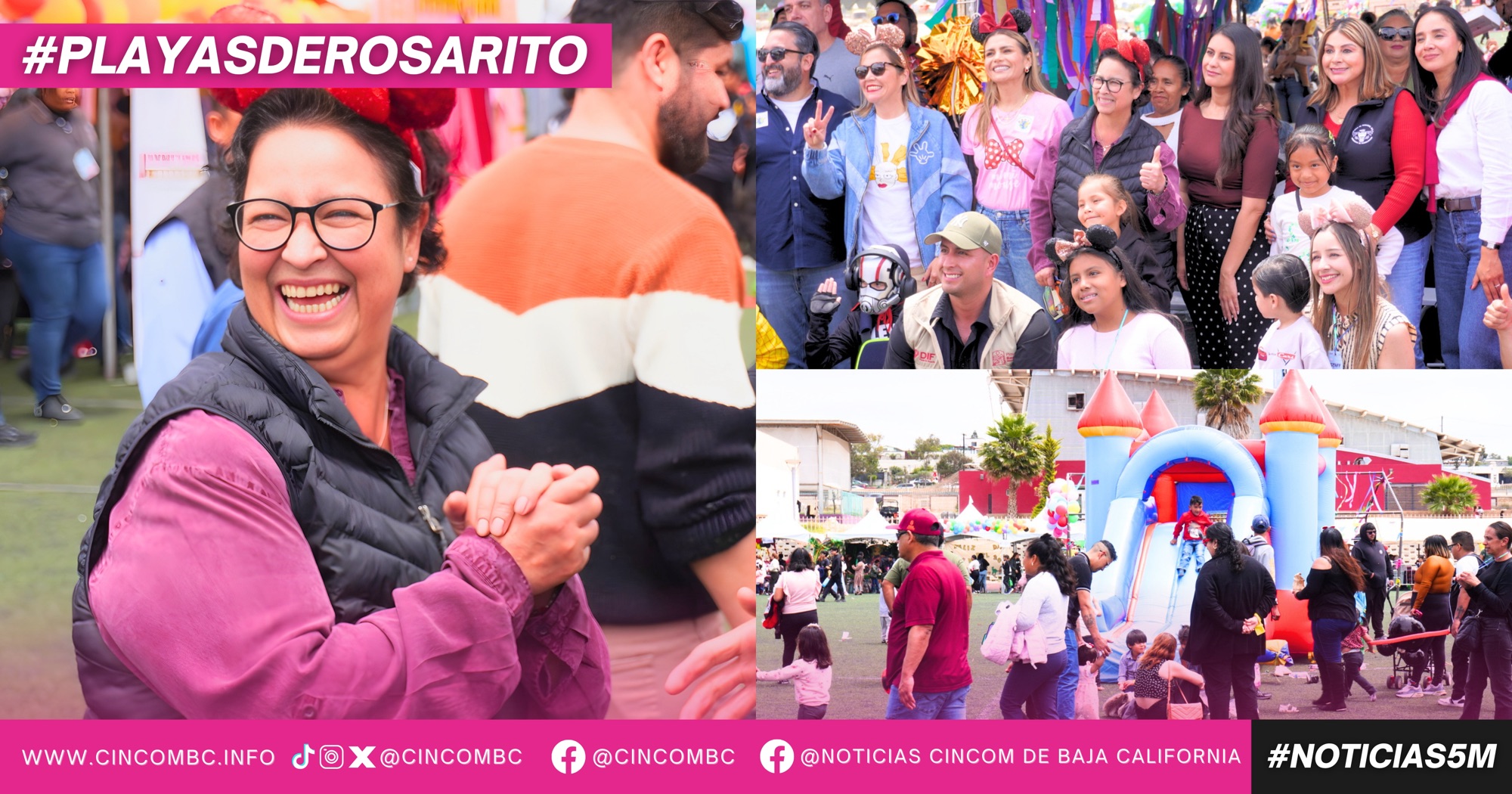 Gobierno de Playas de Rosarito celebra con éxito el 2do Festival de la Niñez con temática “El maravilloso mundo de Disney”