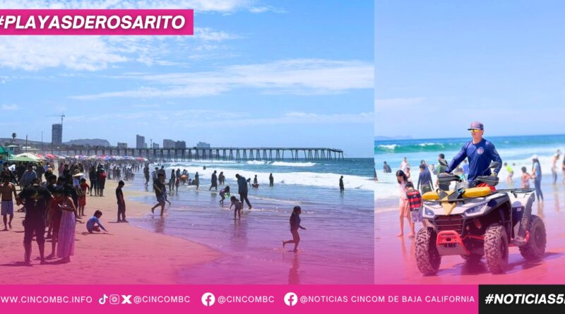 Refuerza Gobierno de Playas de Rosarito vigilancia y acciones preventivas en playas