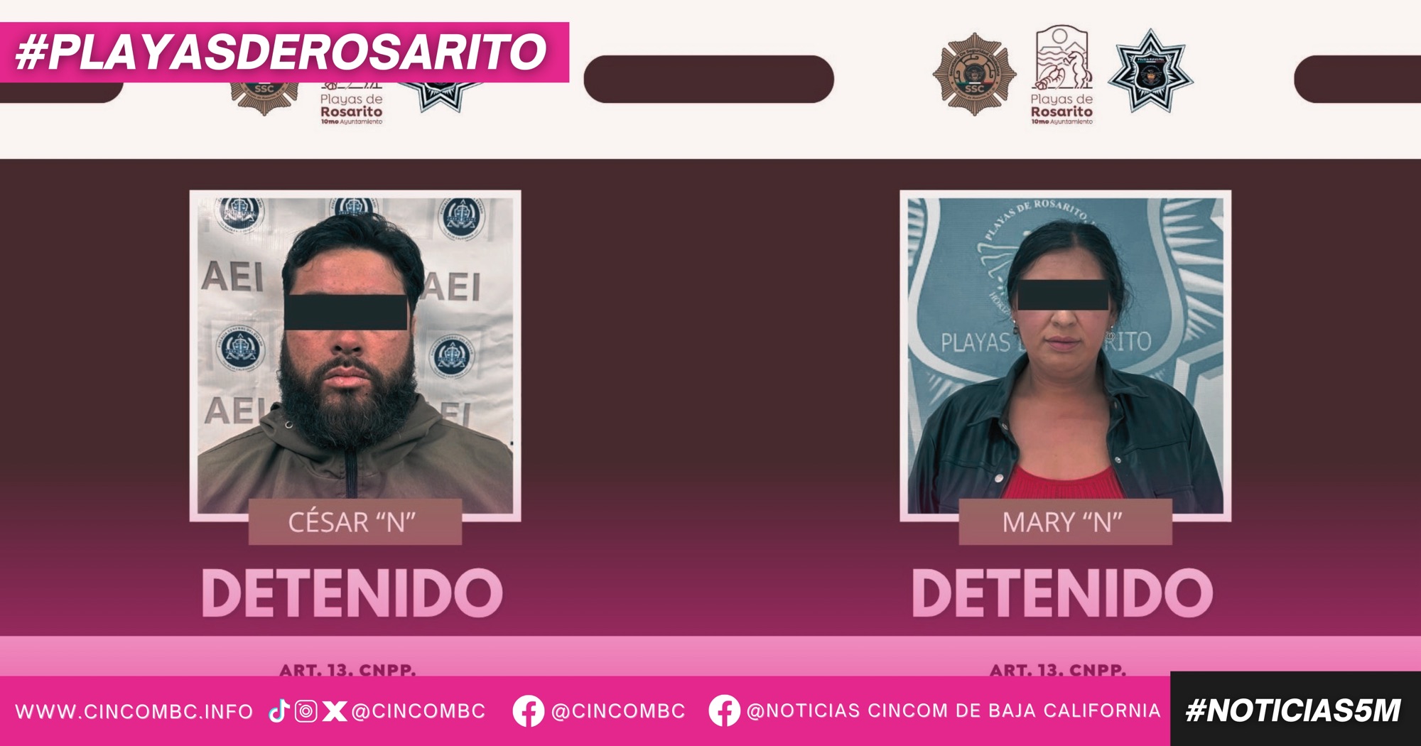 Dos personas detenidas por uso de vehículos con reporte de robo en un mismo día