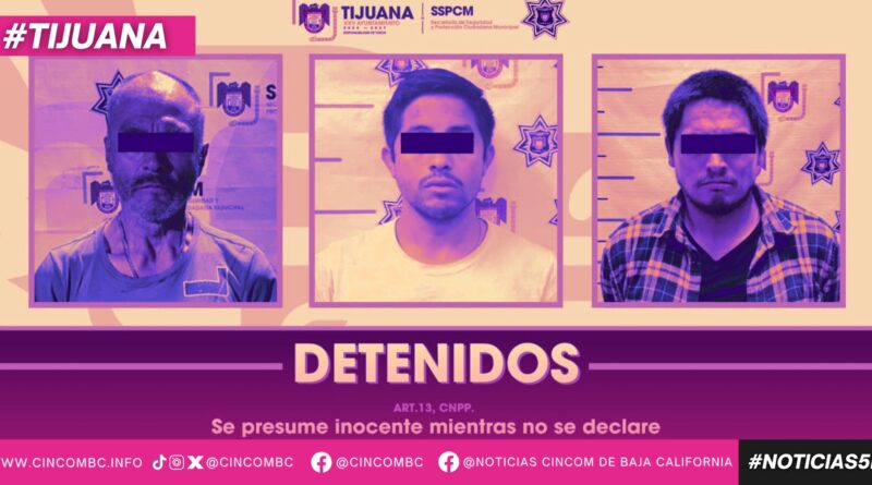 Detiene SSPCM a tres personas con órdenes de aprehensión por narcomenudeo