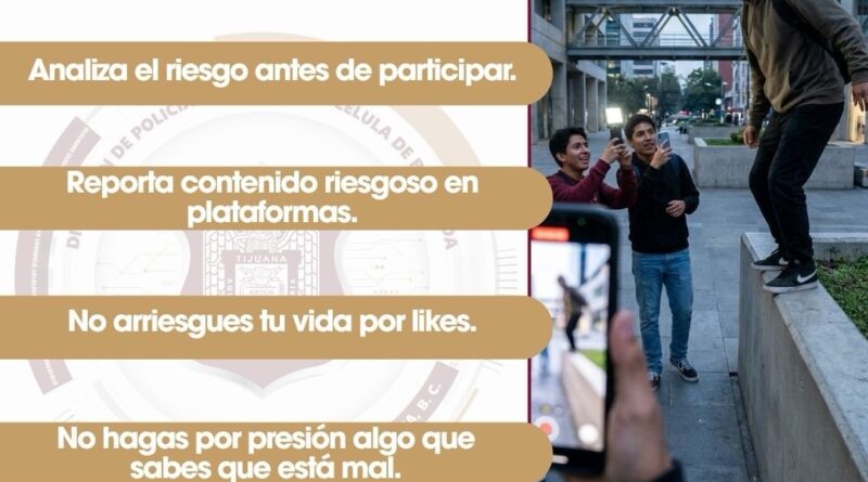 Invita SSPCM a jóvenes a actuar de manera responsable para prevenir incidentes relacionados con su participación en retos virales Invita SSPCM a jóvenes a actuar de manera responsable para prevenir incidentes relacionados con su participación en retos virales