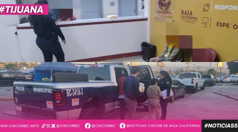 Rescata Policía Municipal de Tijuana a menor vulnerable tras denuncia de omisión de cuidados