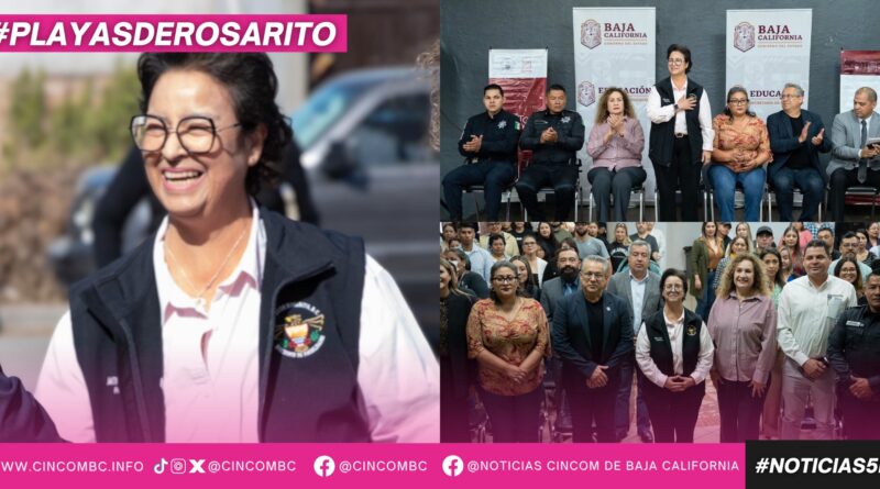 Prioriza la alcaldesa Rocío Adame seguridad y bienestar de estudiantes en Playas de Rosarito