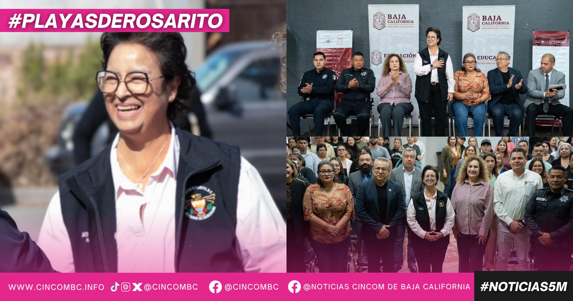Prioriza la alcaldesa Rocío Adame seguridad y bienestar de estudiantes en Playas de Rosarito