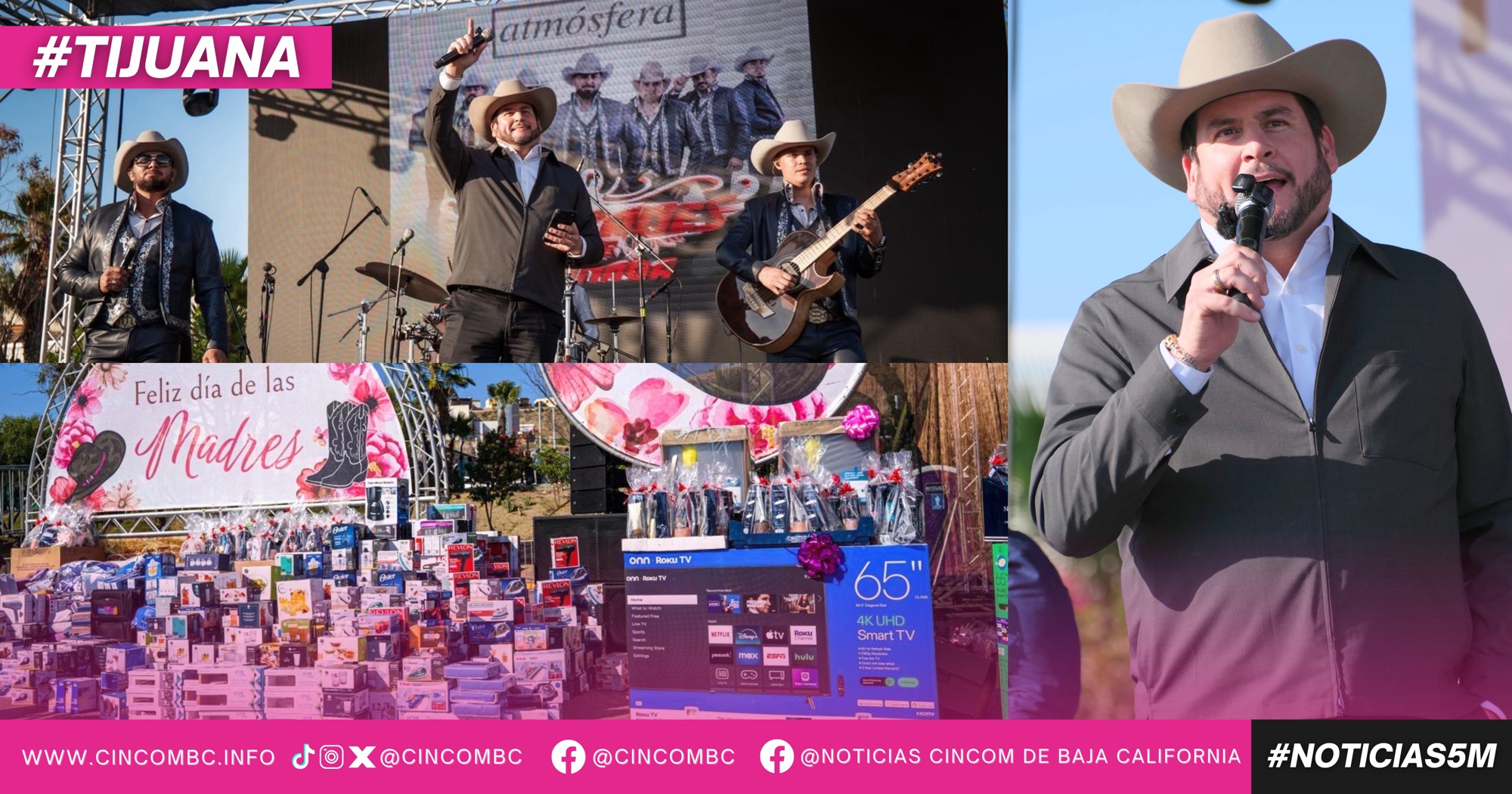Celebra Ismael Burgueño a las mamás tijuanenses con el concierto de Capitanes de Ojinaga
