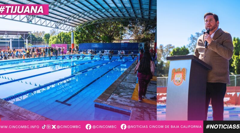 Entrega Ismael Burgueño alberca remodelada de la Unidad Deportiva Tijuana Entrega Ismael Burgueño alberca remodelada de la Unidad Deportiva Tijuana