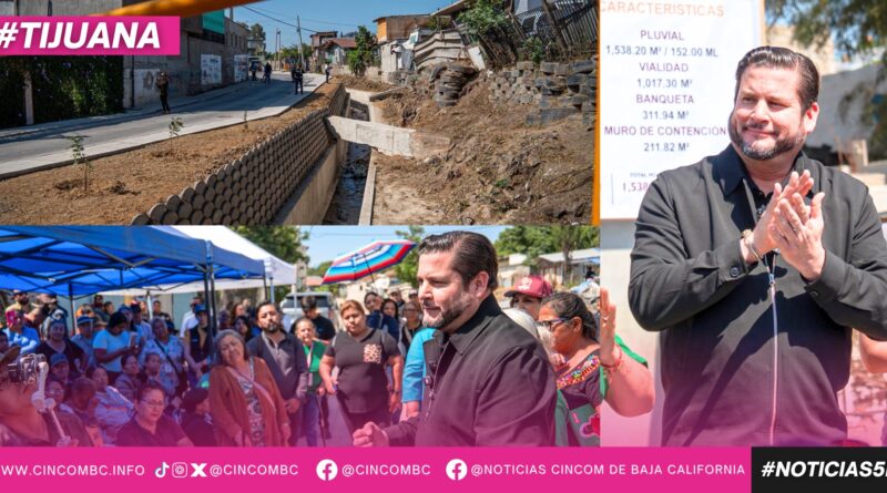 Inaugura Ismael Burgueño obra de drenaje pluvial en la colonia Valle Verde