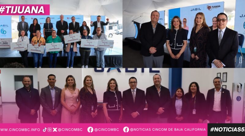 Entrega XXV Ayuntamiento Mil vales de mastografías a colaboradoras de empresa Jabil Healthcare
