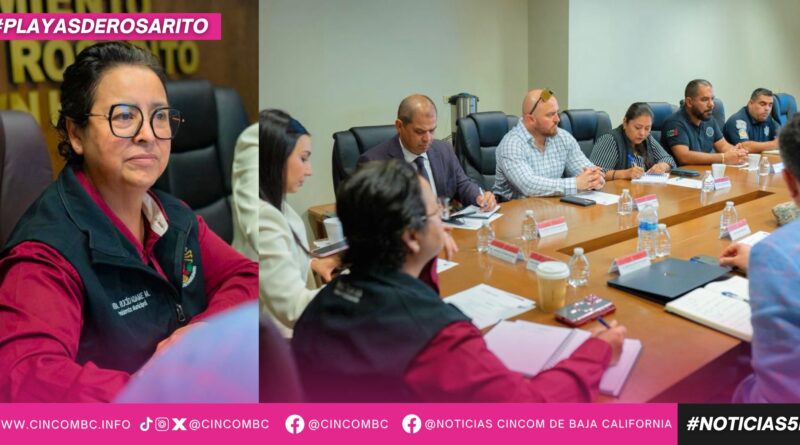 Refuerzan coordinación y acciones preventivas para fortalecer la seguridad en Playas de Rosarito