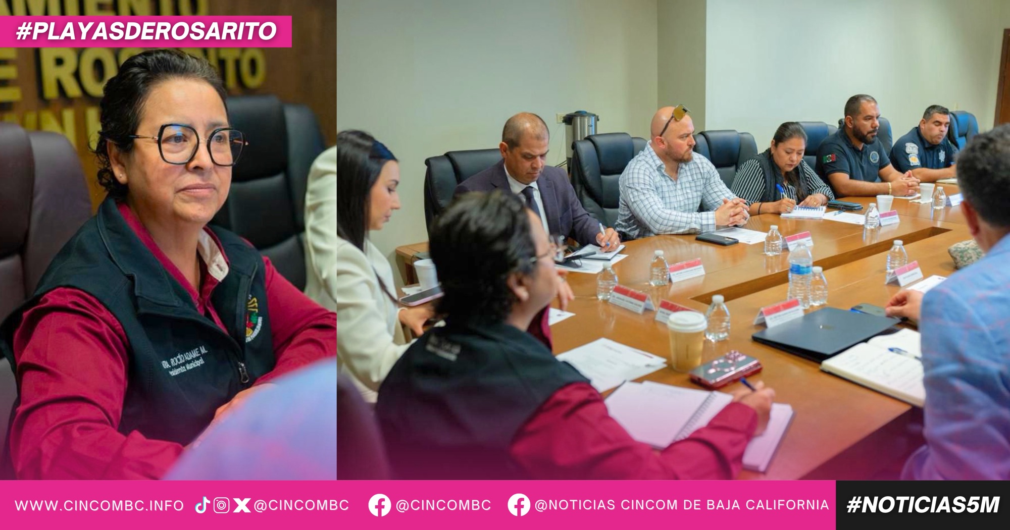 Refuerzan coordinación y acciones preventivas para fortalecer la seguridad en Playas de Rosarito