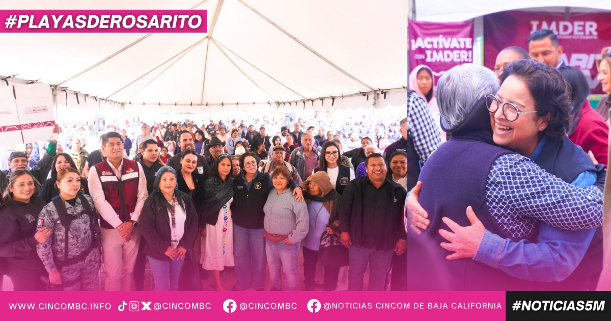 Feria de Paz “Atención a las Causas”: Presidenta Municipal Rocío Adame fortalece el bienestar y la reconstrucción del tejido social en Playas de Rosarito