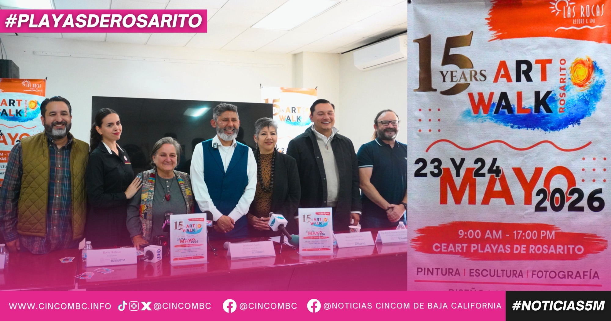 Impulsa Gobierno de Playas de Rosarito el Art Walk 2026 como motor cultural y económico del municipio