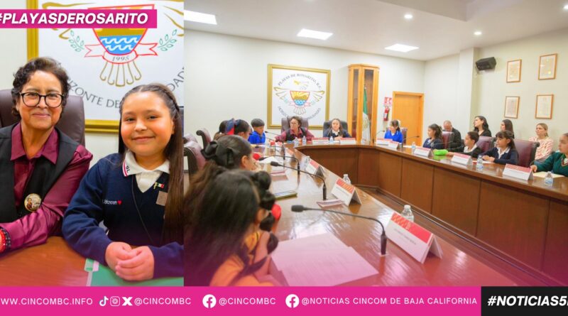 Niñas y niños encabezan sesión de Cabildo Infantil en Playas de Rosarito