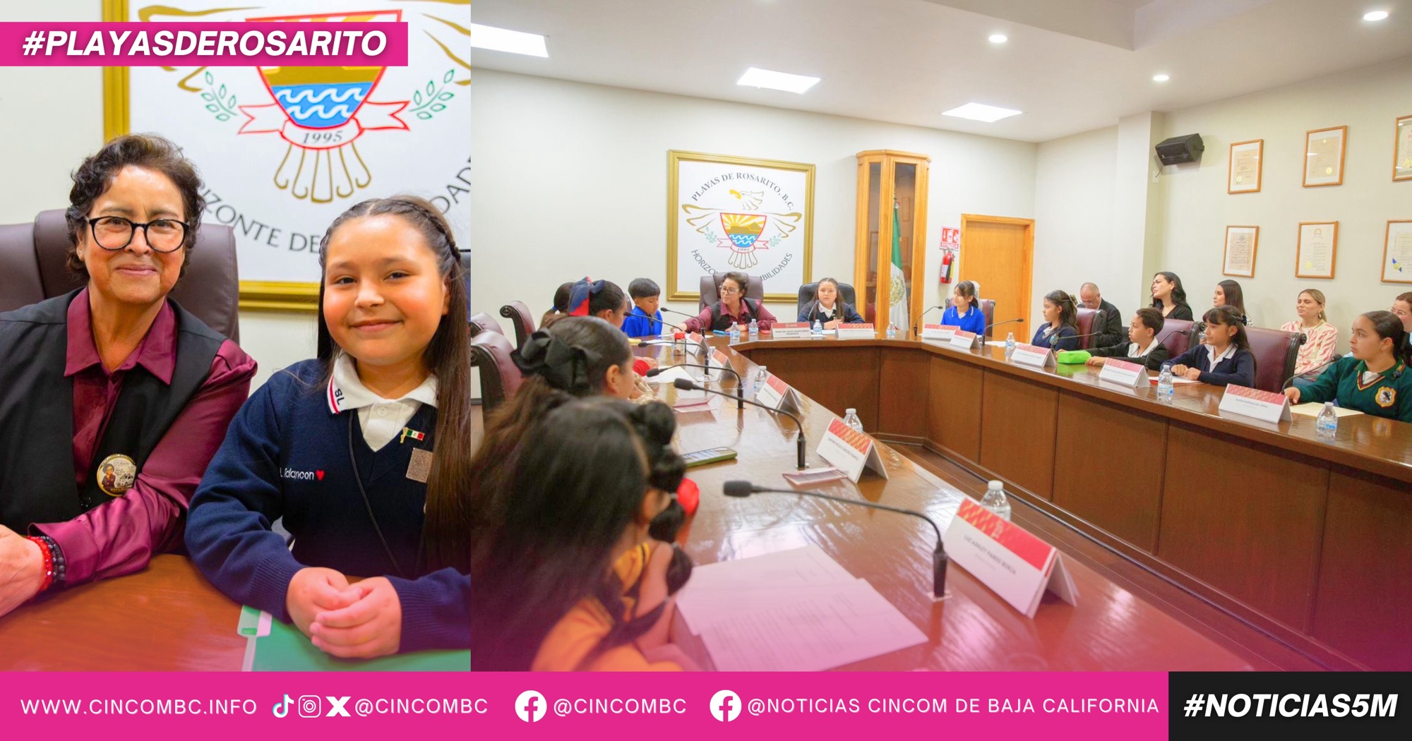 Niñas y niños encabezan sesión de Cabildo Infantil en Playas de Rosarito