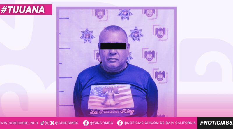 Detiene Policía Municipal de Tijuana a hombre por presunta violencia familiar y amenazas contra una mujer