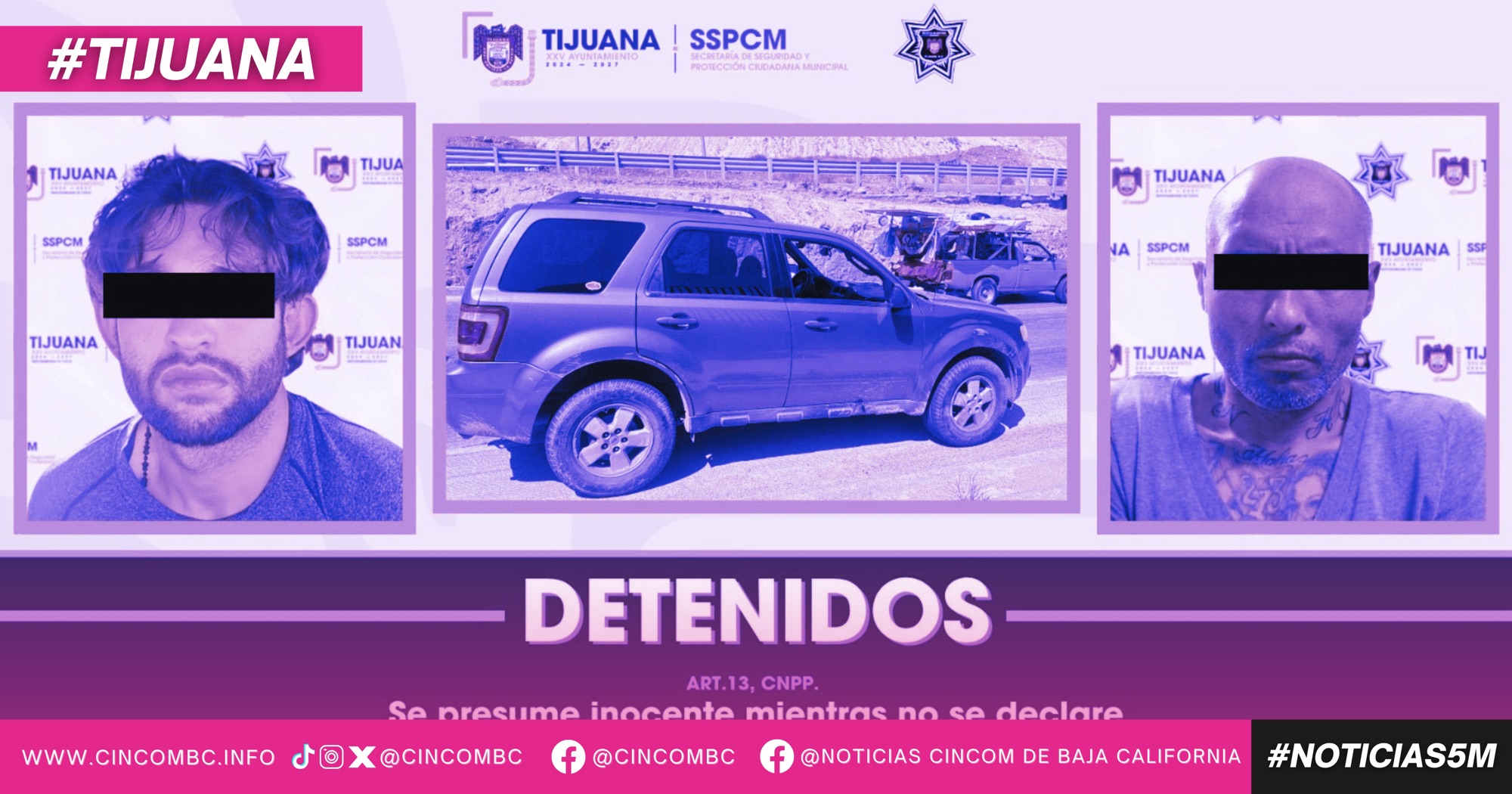Policia Municipal detiene a dos sujetos por intento de robo de motocicleta