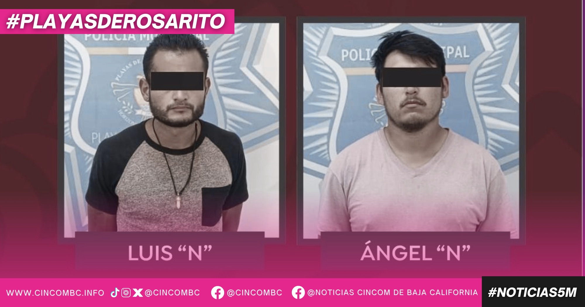 Policía Municipal detuvo a dos hombres por reporte de vehículo robado