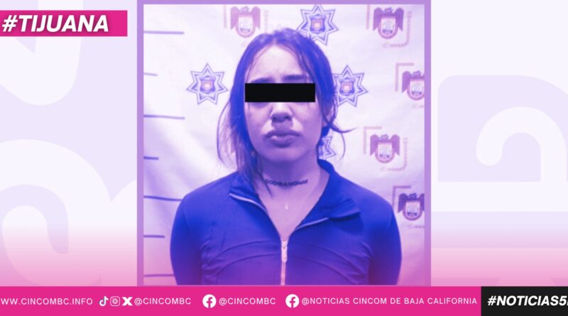 Captura Policía Municipal de Tijuana a mujer señalada por agresión física contra dos personas