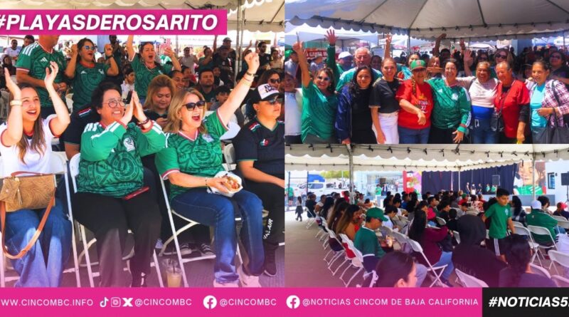 Éxito total en Rosarito: Gobierno Municipal reúne a cientos de familias para apoyar a México en el Mundial 2026 Éxito total en Rosarito: Gobierno Municipal reúne a cientos de familias para apoyar a México en el Mundial 2026