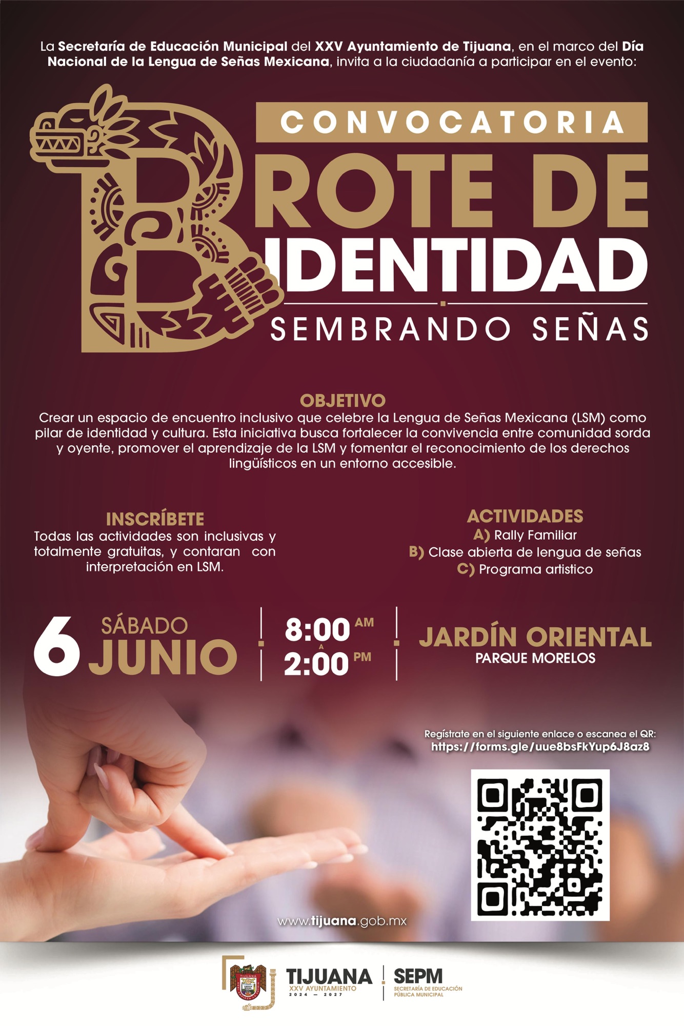 Prepara Gobierno Municipal evento ‘Brote de Identidad: Sembrando Señas’ en el marco del Día Nacional de la Lengua de Señas Mexicana