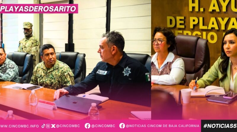 Mesa de Coordinación para la Paz fortalece acciones conjuntas por la seguridad de Playas de Rosarito