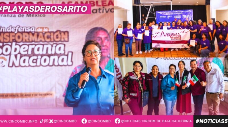 Desde San Quintín, Rocío Adame reafirma su compromiso con la transformación y la defensa de la soberanía nacional.