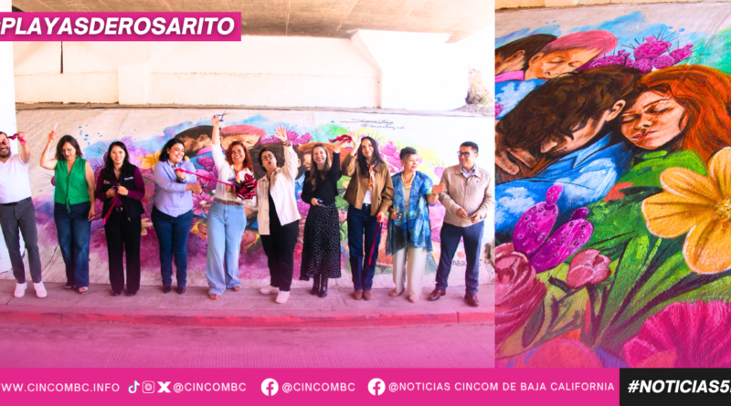 Inauguran mural “El Abrazo” en Playas de Rosarito como símbolo de inclusión, respeto y diversidad