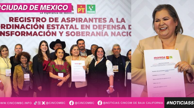 Se registra Eva Moreno como aspirante a dirigir la Cuarta Transformación en Baja California