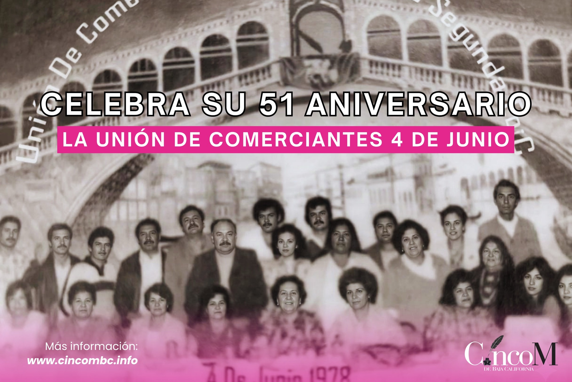 Celebra su 51 aniversario la unión de comerciantes 4 de Junio