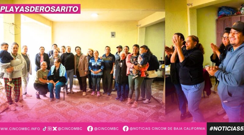 Presidenta Municipal Rocío Adame mantiene cercanía con la ciudadanía a través de encuentro comunitario con vecinos de Los Arroyos.