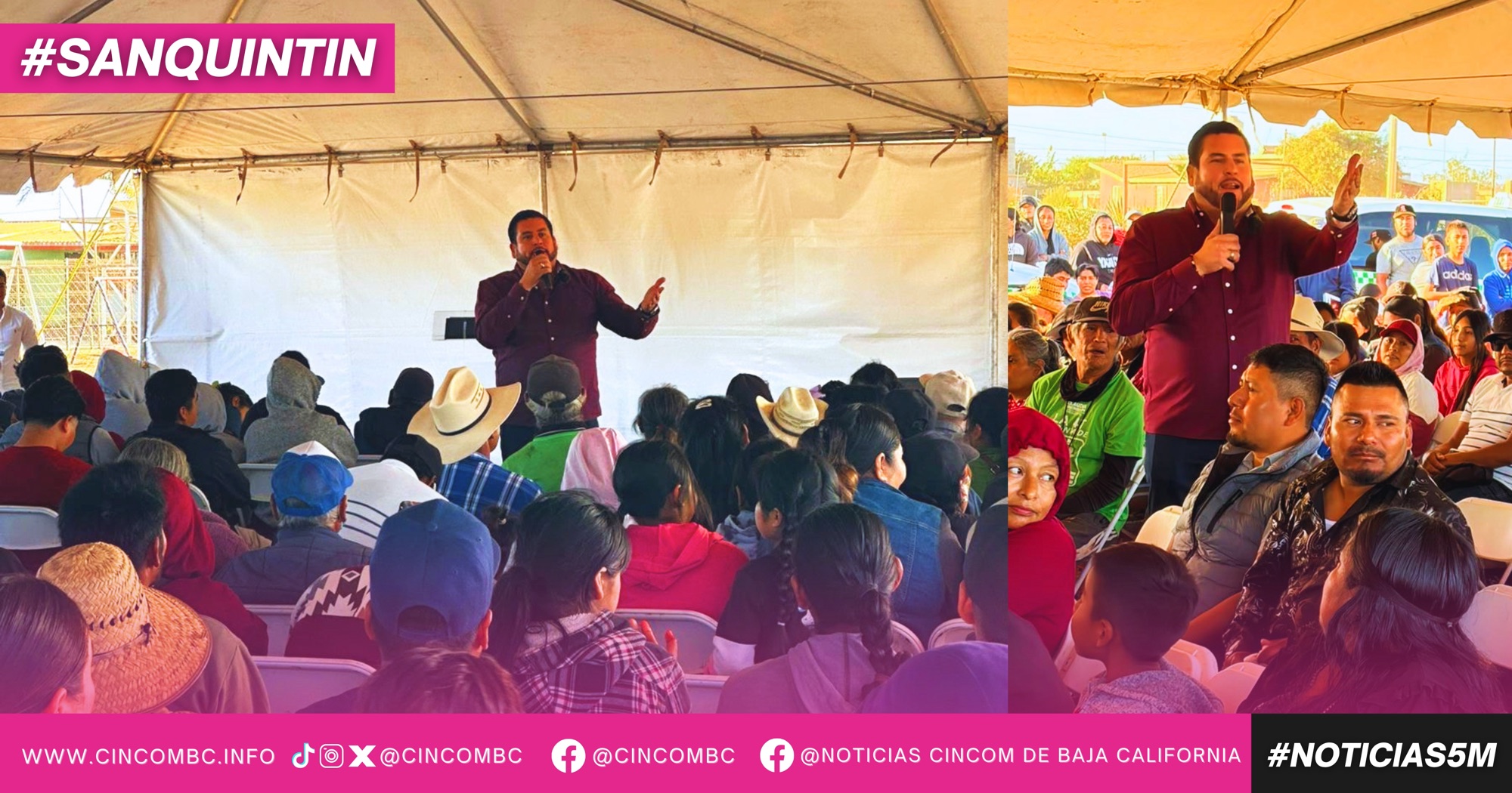 Inicia Ismael Burgueño en San Quintín las Asambleas Informativas en Defensa de la Transformación y la Soberanía Nacional