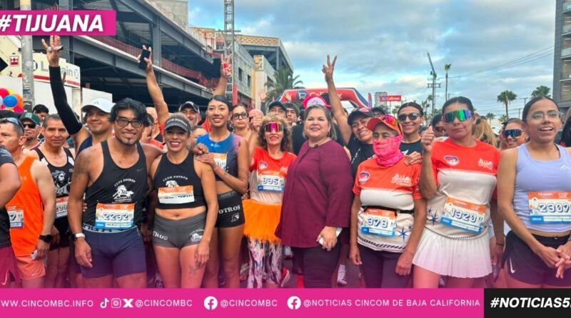 Participa Evangelina Moreno en el arranque de la Carrera Jersey 10K