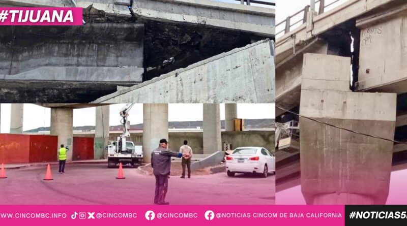 Realizará Gobierno Municipal de Tijuana trabajos de rehabilitación en puente El Chaparral