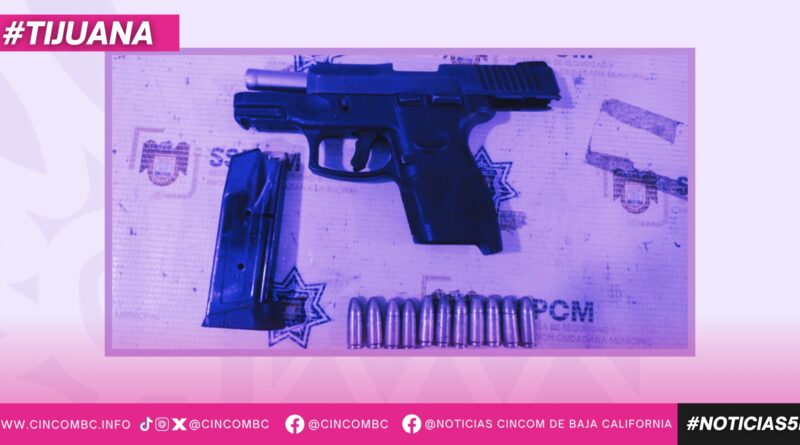 Asegura Policía Municipal de Tijuana a presunto extorsionador en la colonia Sánchez Taboada