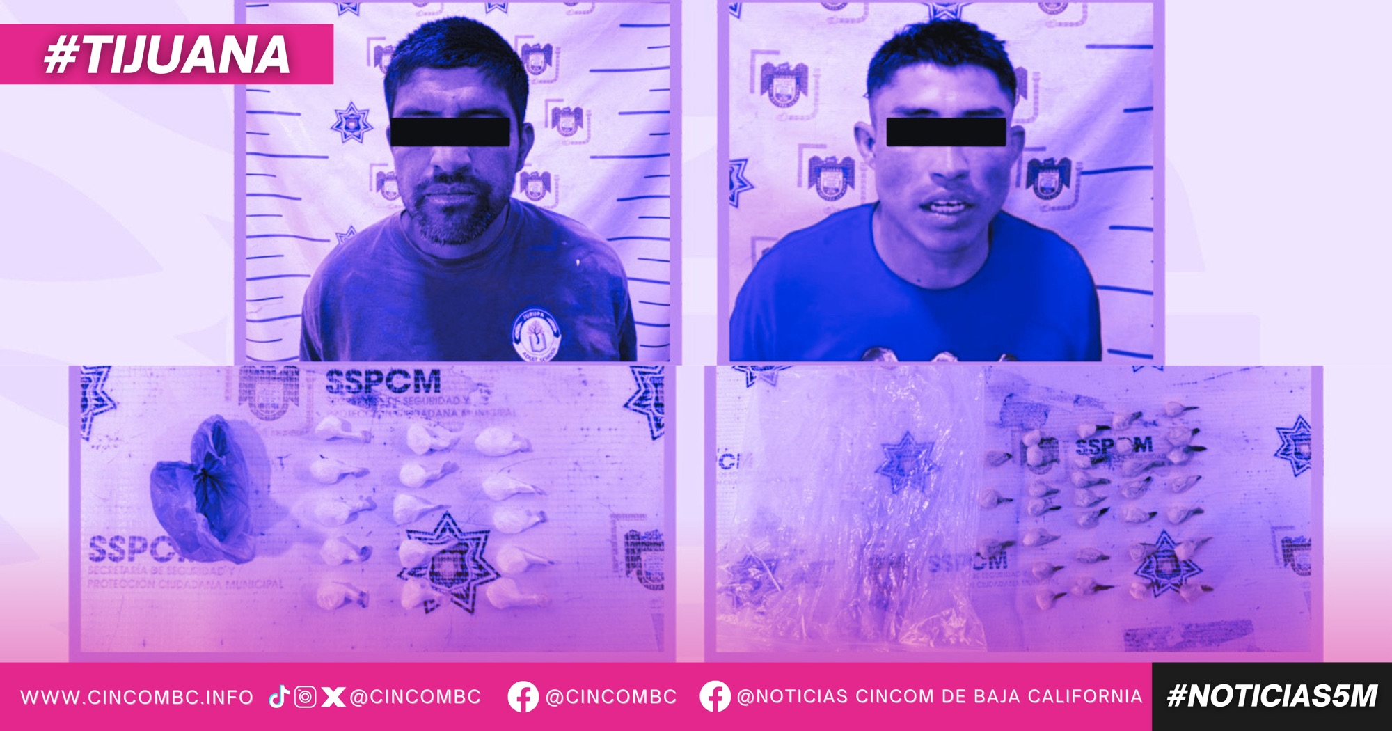 Detienen agentes municipales a dos personas con dosis de ‘cristal’, son investigadas por su presunta relación con un homicidio