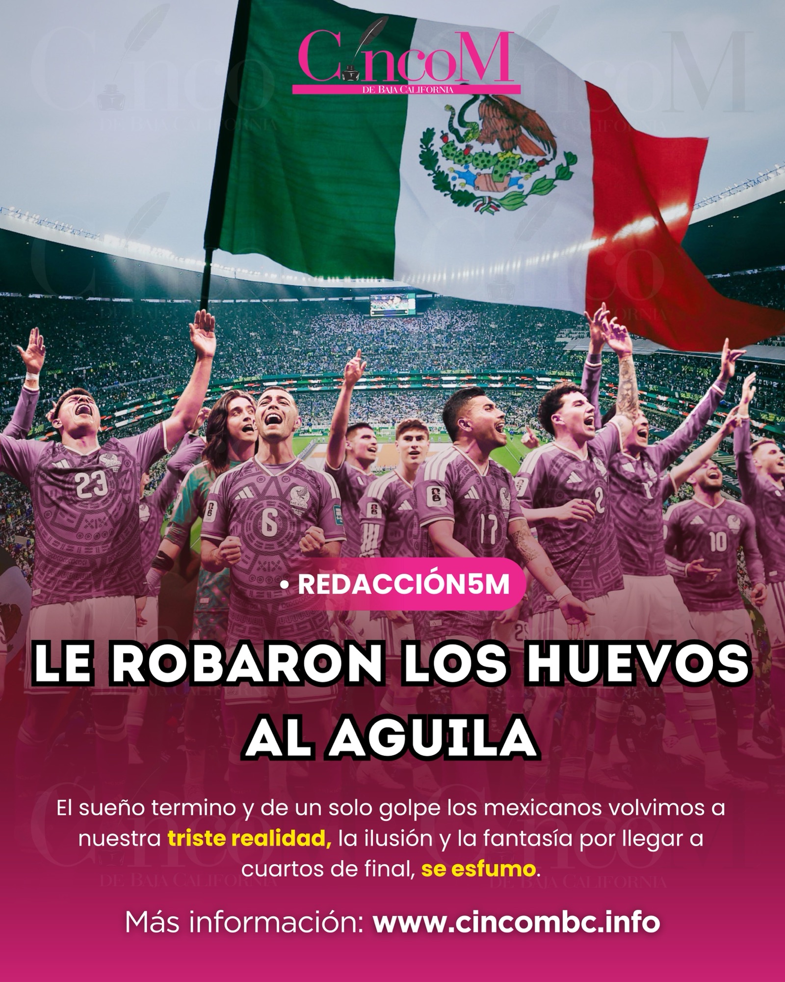 LE ROBARON LOS HUEVOS AL AGUILA
