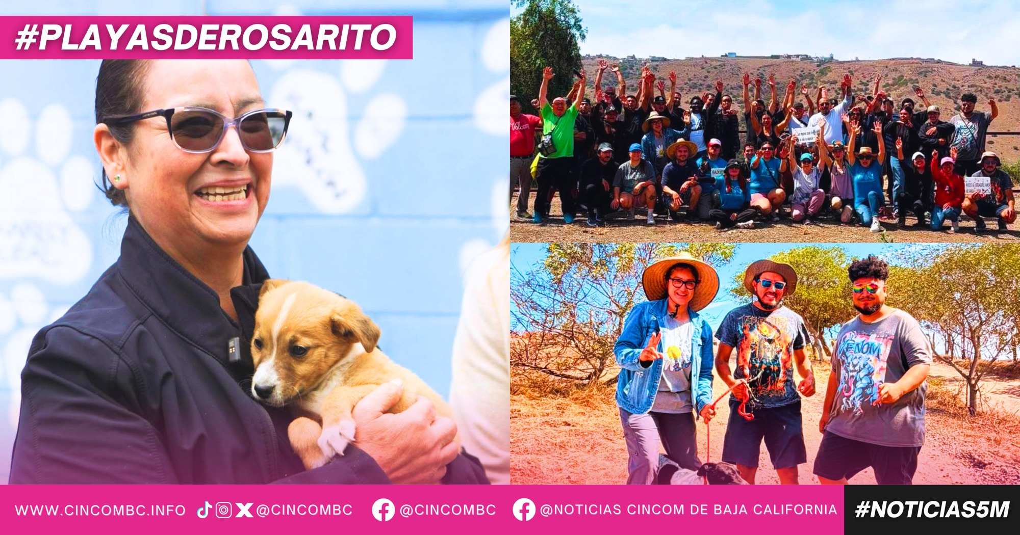 Gobierno de Playas de Rosarito fortalece el bienestar animal con paseo para perritos del Centro de Atención Municipal