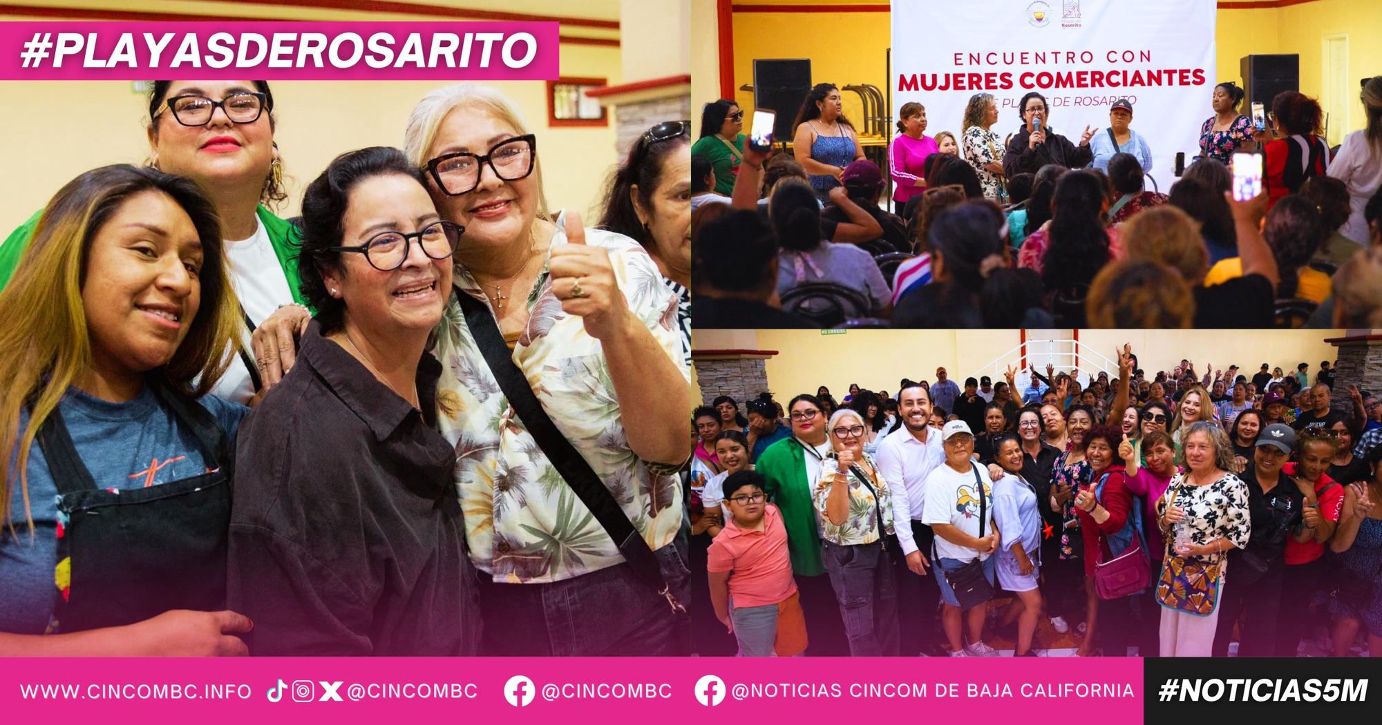 Presidenta Municipal Rocío Adame encabeza encuentro con mujeres comerciantes de Playas de Rosarito