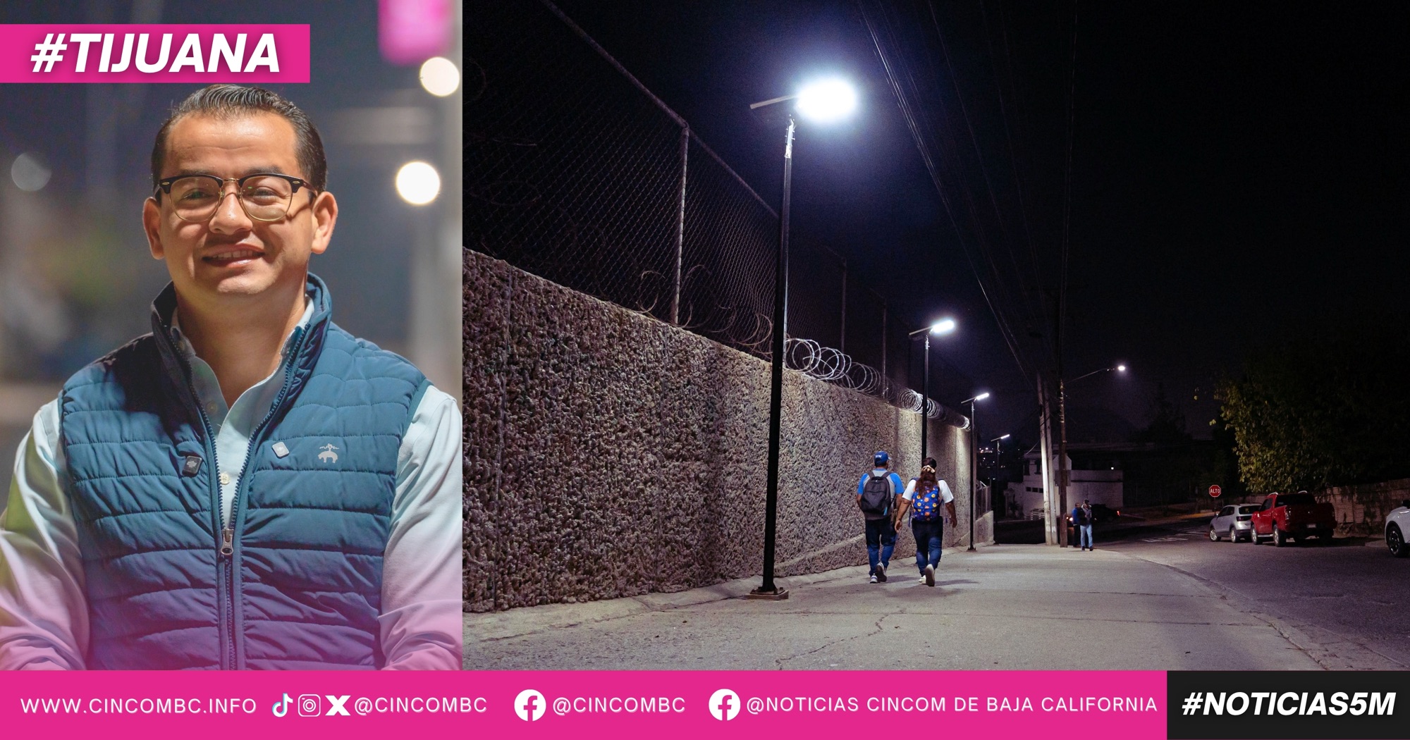 Realiza alcalde Abdiel Gutiérrez Coronado supervisión de Sendero Seguro en el CBTis 237