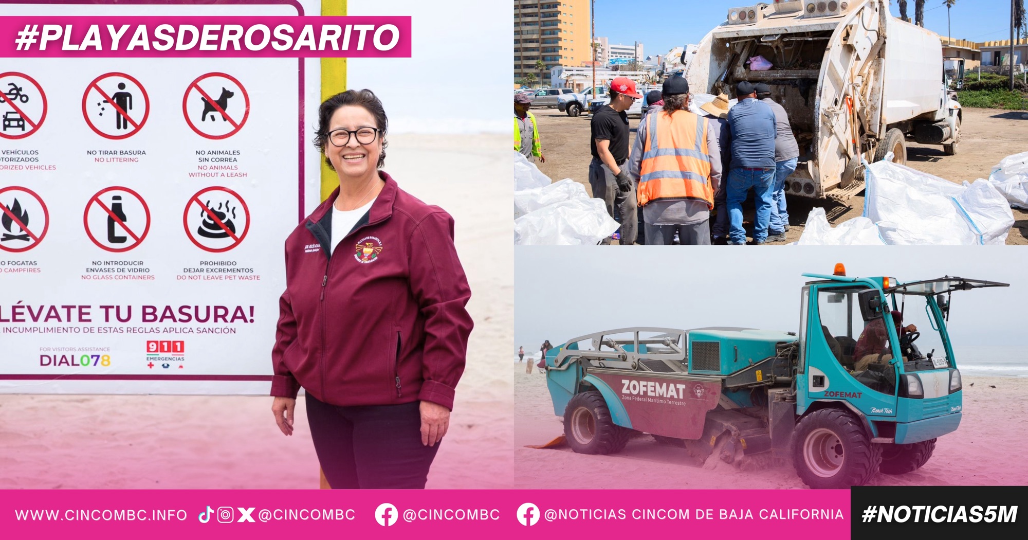 Gobierno de Playas de Rosarito fortalece la limpieza y conservación de las playas del municipio