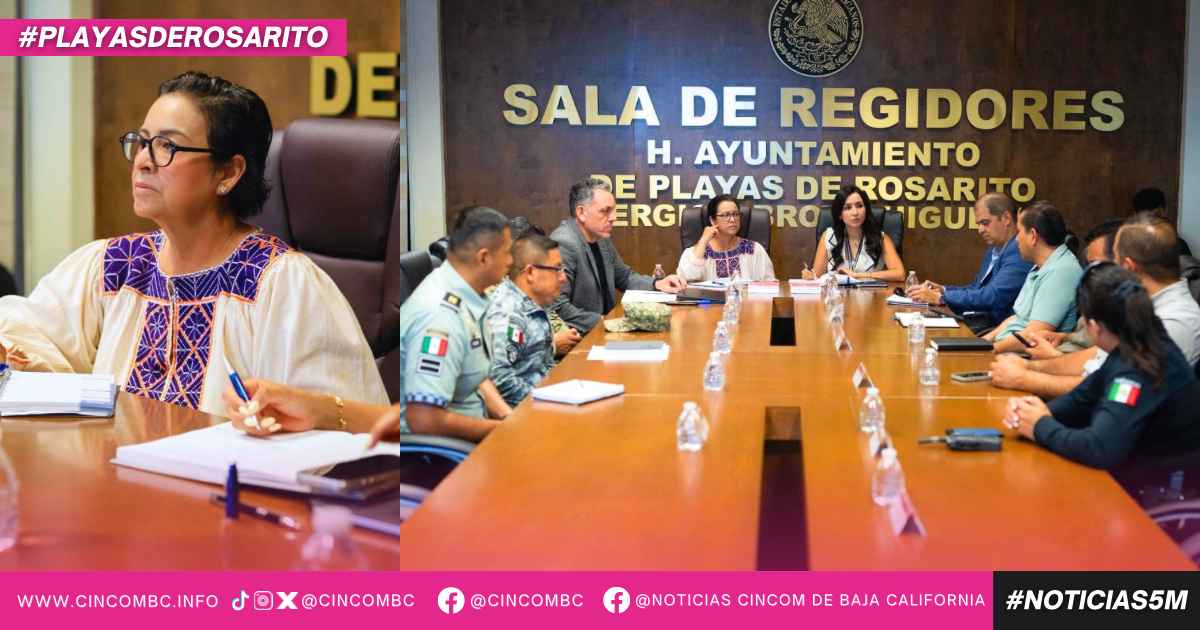 Mantienen autoridades acciones coordinadas para fortalecer la seguridad en Playas de Rosarito