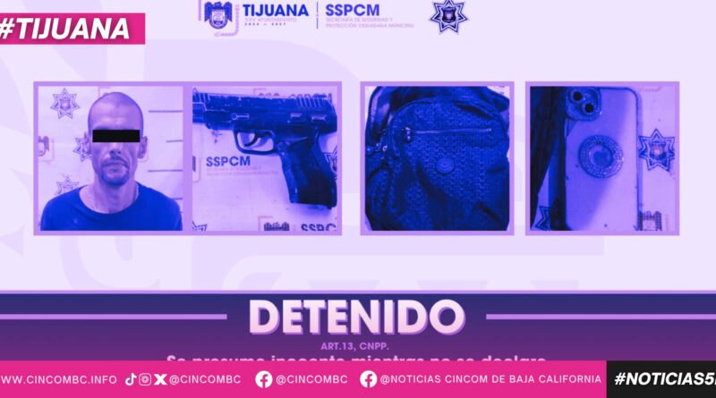Arrestan elementos de la SSPCM a hombre por presunto robo con violencia a transeúnte