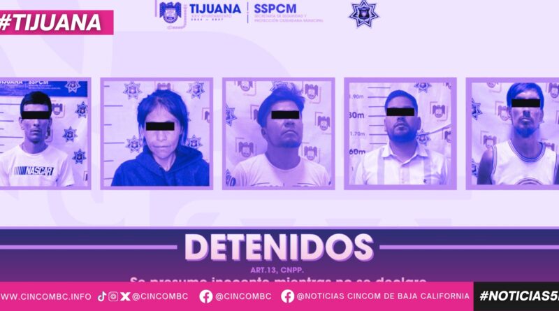 Detienen elementos de la SSPCM a cinco personas con órdenes de aprehensión vigentes