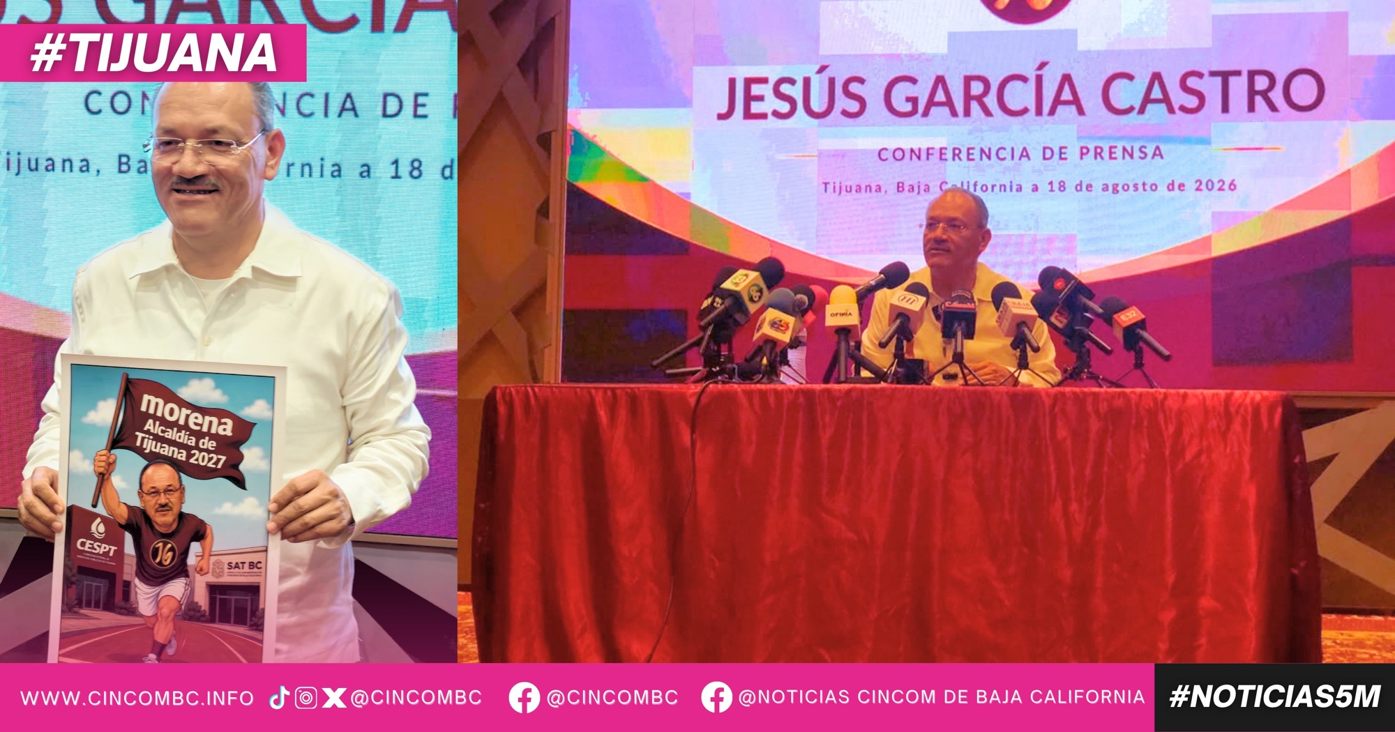 JESÚS GARCÍA VA POR TIJUANA CON MORENA