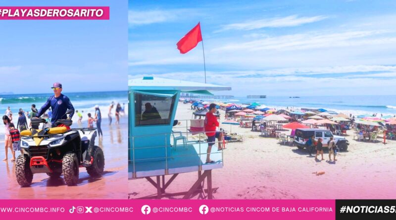Más de 13 mil personas disfrutaron las playas de Rosarito con vigilancia preventiva Más de 13 mil personas disfrutaron las playas de Rosarito con vigilancia preventiva