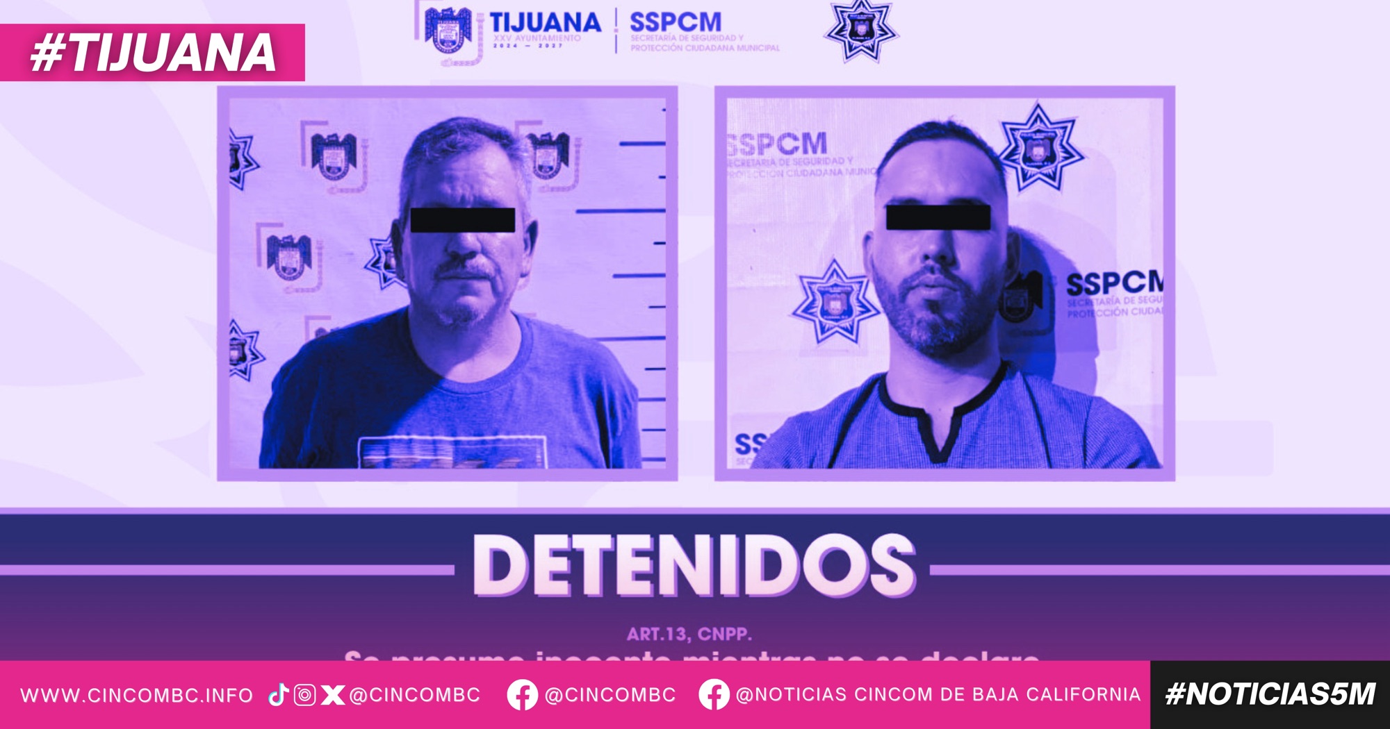 Detienen elementos de la SSPCM a dos hombres en posesión de vehículos con reporte de robo en distintos hechos