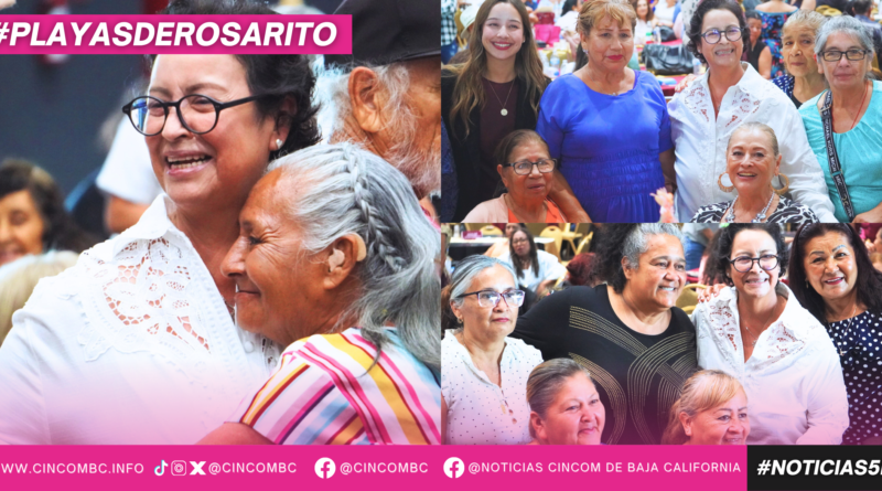 Celebra Presidenta Rocío Adame a las personas adultas mayores de Playas de Rosarito